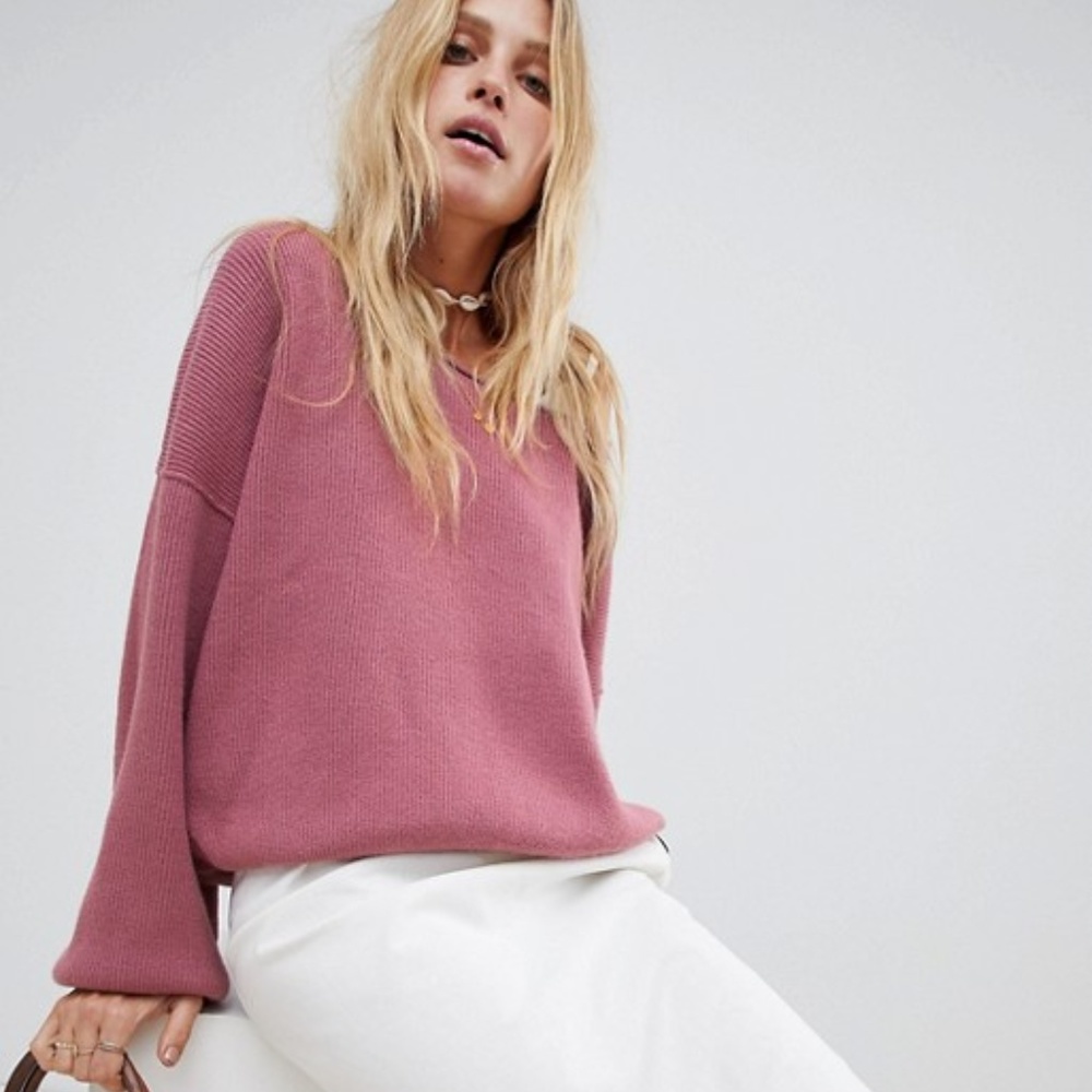 Free People Shadow Crew Sweater